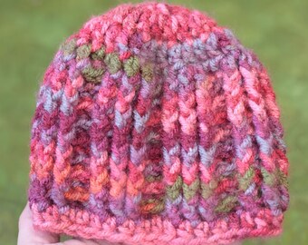 Crochet Baby Hat Pattern, Newborn, Crochet Beanie Baby, Crochet Ribbed Hat, Toddler Stocking Cap Pattern, Newborn to 24 Months Sizes (69)