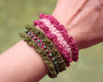 Bead Jewelry Tutorial, Seed Bead Bracelet Pattern, DIY Crochet  (23)