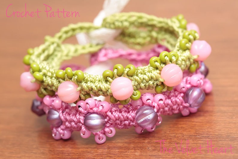 Beaded Jewelry Pattern, Crochet Bracelet, Jewelry Tutorial, Easy
