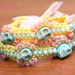 Jewelry Tutorial, Sugar Skull Bracelet, Crochet With Beads Pattern (19)