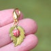 Crochet Stitch Marker, Ladybug Charm, Progress Keeper, Zipper Pull For Purse