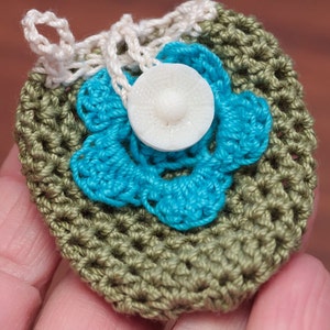 Crochet Necklace Pattern, DIY Pouch Necklace, Jewelry Tutorial  (10)