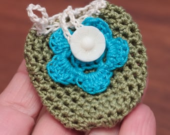 Crochet Necklace Pattern, DIY Pouch Necklace, Jewelry Tutorial  (10)