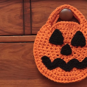 Crochet Pumpkin Pattern, Crochet Jack O Lantern, Halloween Candy Bag, Crochet Bag Pattern, Trick or Treat, Halloween Crochet Pattern -61