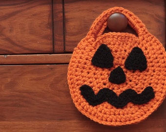 Crochet Pumpkin Pattern, Crochet Jack O Lantern, Halloween Candy Bag, Crochet Bag Pattern, Trick or Treat, Halloween Crochet Pattern -61