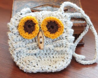 Crochet Purse Pattern for Kids, Crochet Owl Pattern, Small Bag, Little Girl Purse Pattern, Toy, Crochet Owl Bag, DIY Easy Crochet(51)