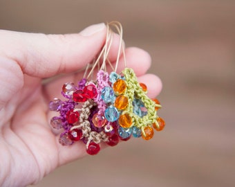Sieradentutorial, eenvoudig haakpatroon, patroon gehaakte oorbellen, gehaakte sieradentutorials en patronen, sieraden DIY-haakproject, (30)