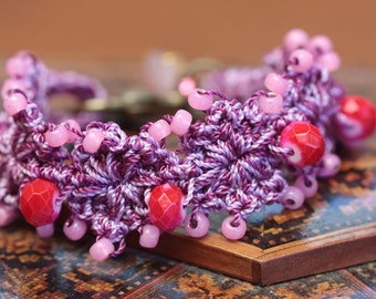 Perlen Armband Muster und Anleitungen, Perlenschmuck, DIY Armband, häkeln mit Perlen, Blumen Armband Muster, Rocailles Armband (68)