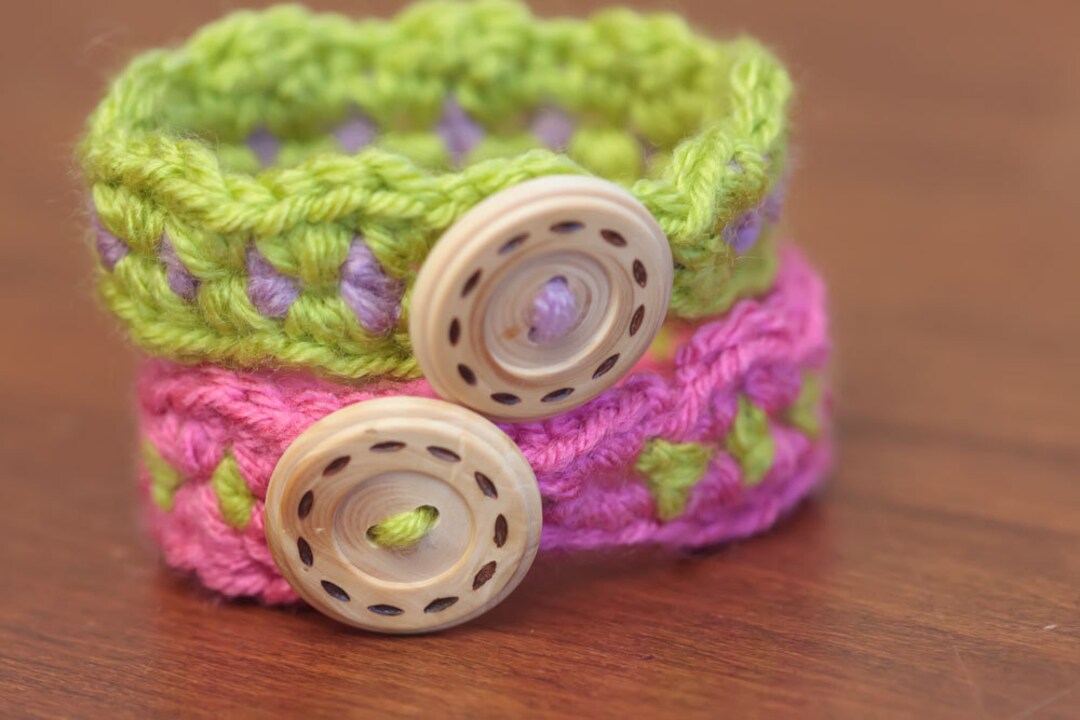 Crochet Bracelet Pattern, Diy Bracelet, Crochet Jewelry Pattern, Easy ...