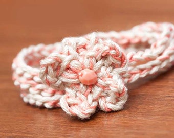 Crochet Wrap Bracelet Pattern, Crochet Necklace Tutorial, Crochet Flower Pattern (9)