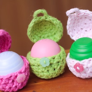 Lip Balm Holder Patterns, Crochet Chapstick Holder, Lip Balm Cozy, Easy Crochet Pattern, DIY, Lip balm Holder Keychain, Chapstick Cozy 79