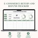 Ecommerce Return & Refund Tracker Excel and Google Sheets | Return ...