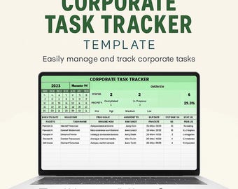 Sjabloon zakelijke taaktracker | Taakbeheer medewerkers, projecttracker, Google Spreadsheets en Excel-productiviteitsspreadsheet