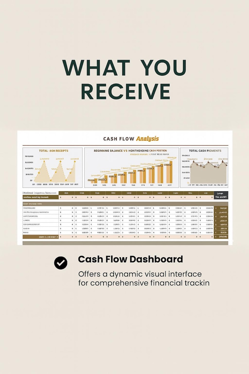 Cashflow Analysis Template Excel & Google Sheets | Business Finance ...