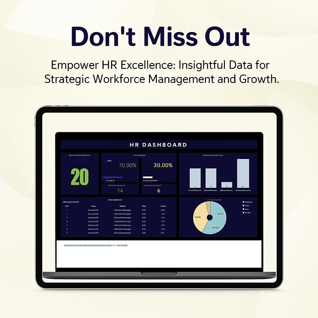 HR Dashboard Template | Human Resource Kpis, Employee Metrics ...