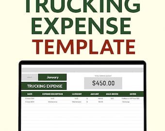 Modello di monitoraggio delle spese di autotrasporto – Excel e Fogli Google Registro dei costi di carburante, manutenzione e operativi, dashboard dei profitti, download digitale