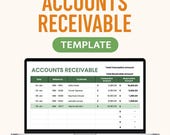 Accounts Receivable Template Excel Google Sheets – AR Ledger, Invoice Tracking, Customer List, Payment Status, Aging Report, Editable