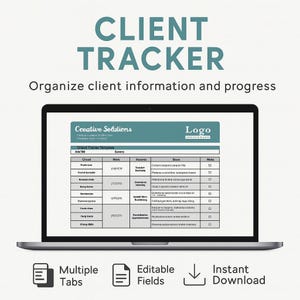 Kunden-Tracker Vorlage Excel | Kundenkontakt-Tagebuch | Google Sheets crm | Business Beziehungs-Manager | Verkaufs-Lead-Tracker