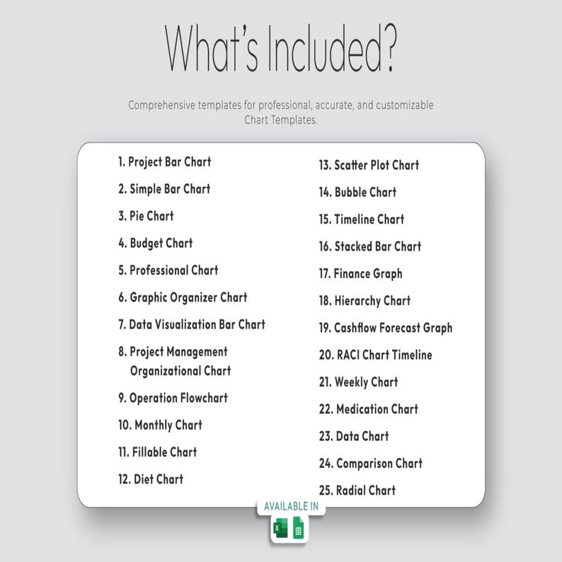 20+ Chart Master Toolkit Template Bundle | Editable Excel & Google ...