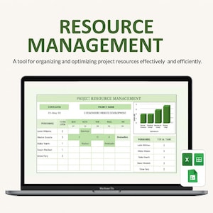 Operations Resource Management Template • Excel & Google Sheets • Resource Allocator • Capacity Planner • Ops Team Dashboard Tool