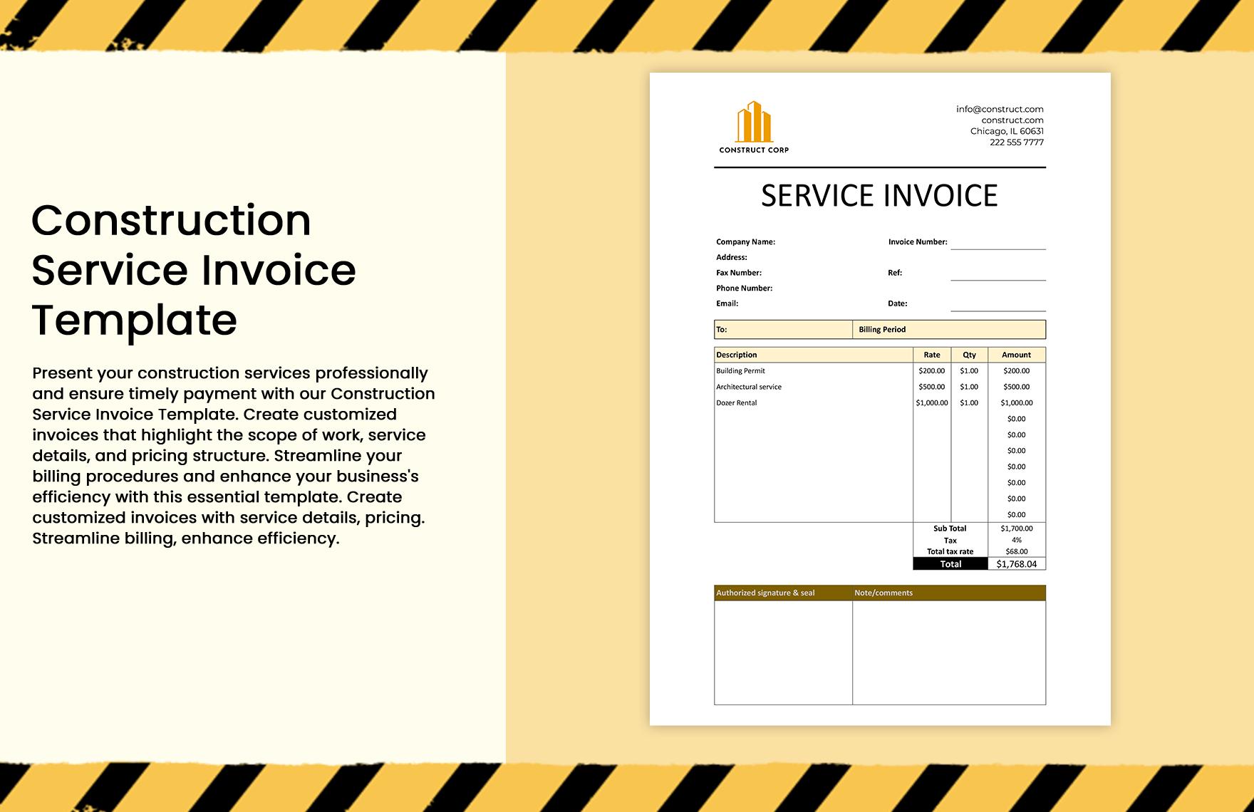 Image 4 for Invoice Template For Builders