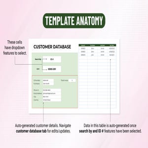 Excel-mall för kunddatabas – CRM-kalkylblad, kontaktlista, klientspårning, kompatibel med Google Sheets bild 4
