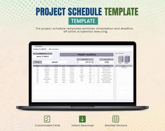 Sjabloon projectplanning Excel en Google Spreadsheets | Gantt-diagram, taaktracker, tijdlijnplanner, projectmanagementdashboard