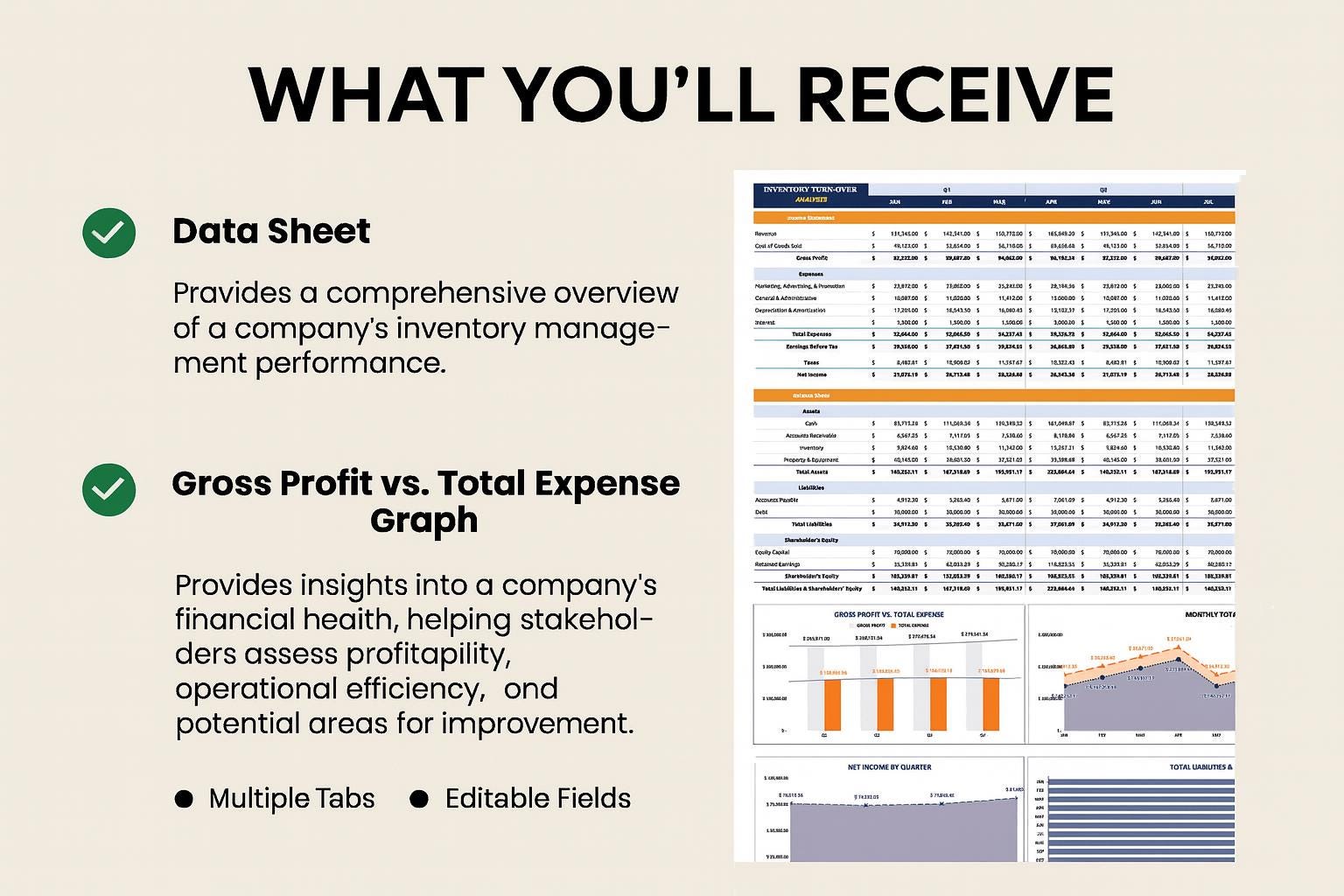 Inventory Turnover Analysis Template Excel & Google Sheets | Product ...