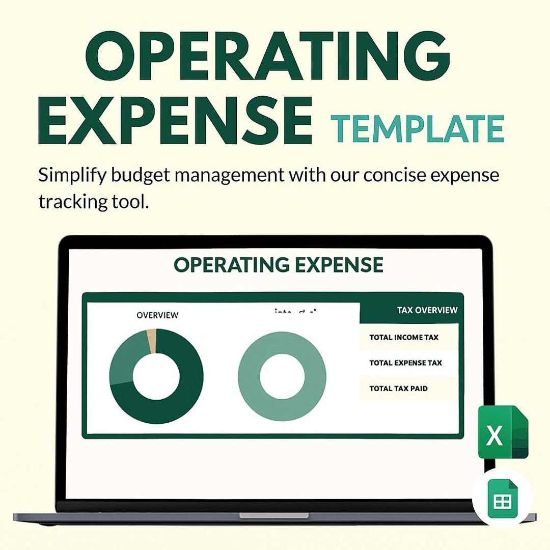 Operating Expense Template – Excel & Google Sheets OPEX Tracker ...