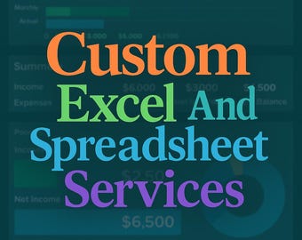 Plantilla personalizada para hojas de cálculo de Excel, Google Sheets, negocios, seguimiento financiero, sistema de inventario y hojas de cálculo automatizadas.