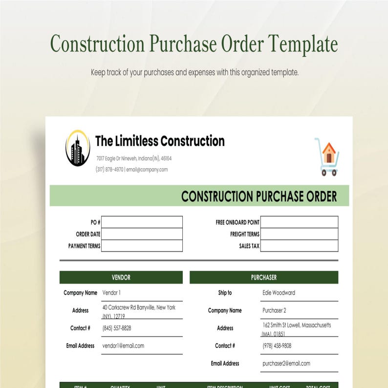 20+ Essential Construction Excel Template Bundle | Contractor Project ...