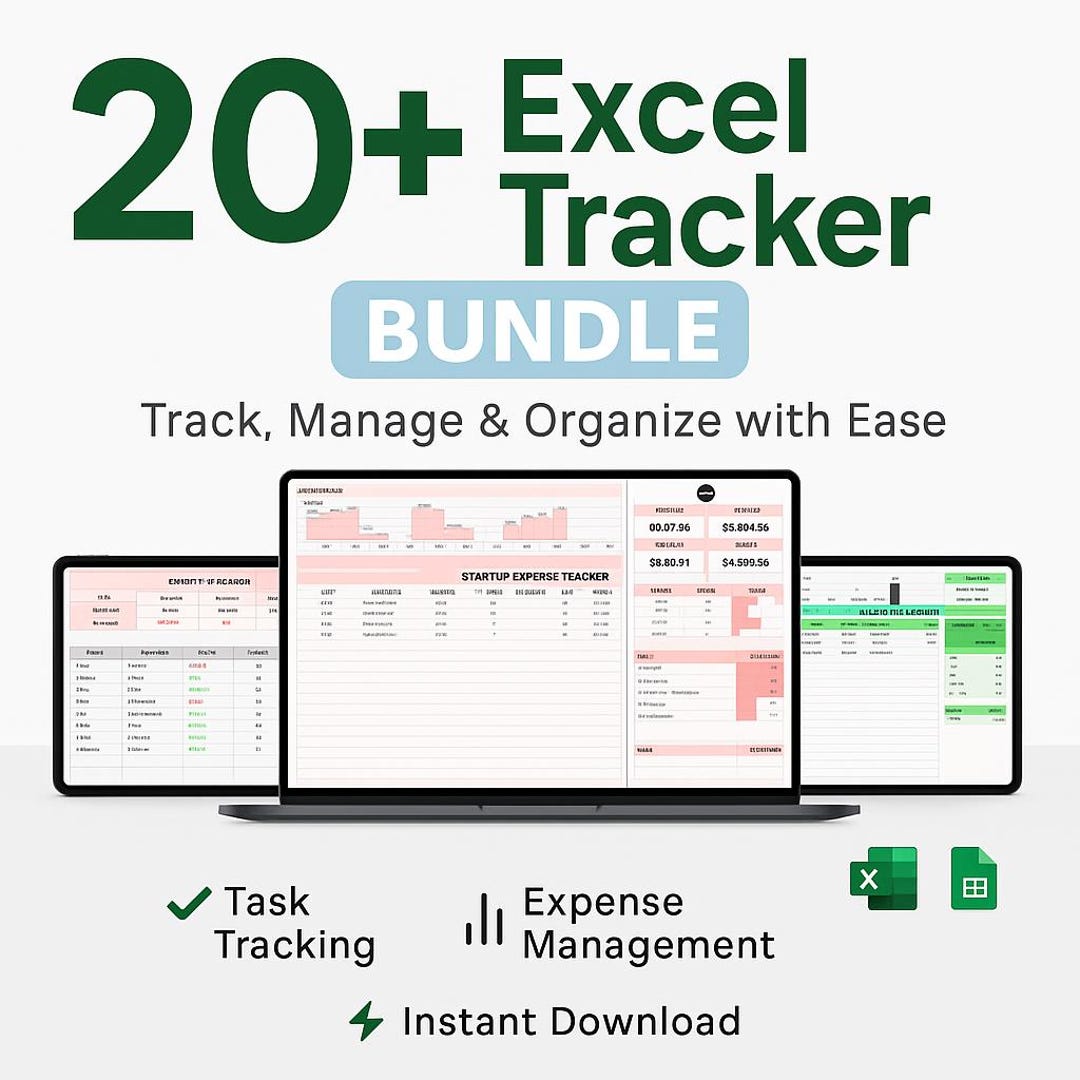 Trackers Using Excel This item is unavailable - Etsy