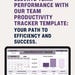 Team Productivity Tracker Template | Employee Task Monitoring Sheet ...