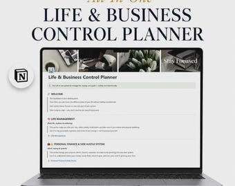 Notion Finance Planner Template, Personal Budget Tracker, Money Management Dashboard, Side Hustle Planner, Income Expense Tracker