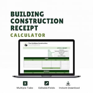 Building Construction Bid Template Excel Google Sheets Construction Estimate BOQ Contractor Proposal