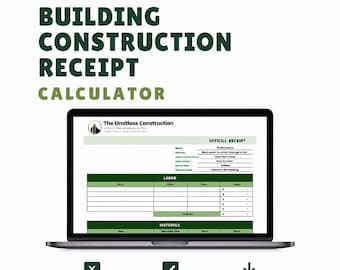 Plantilla de licitación de construcción de edificios Excel Hojas de cálculo de Google Estimación de construcción BOQ Propuesta del contratista
