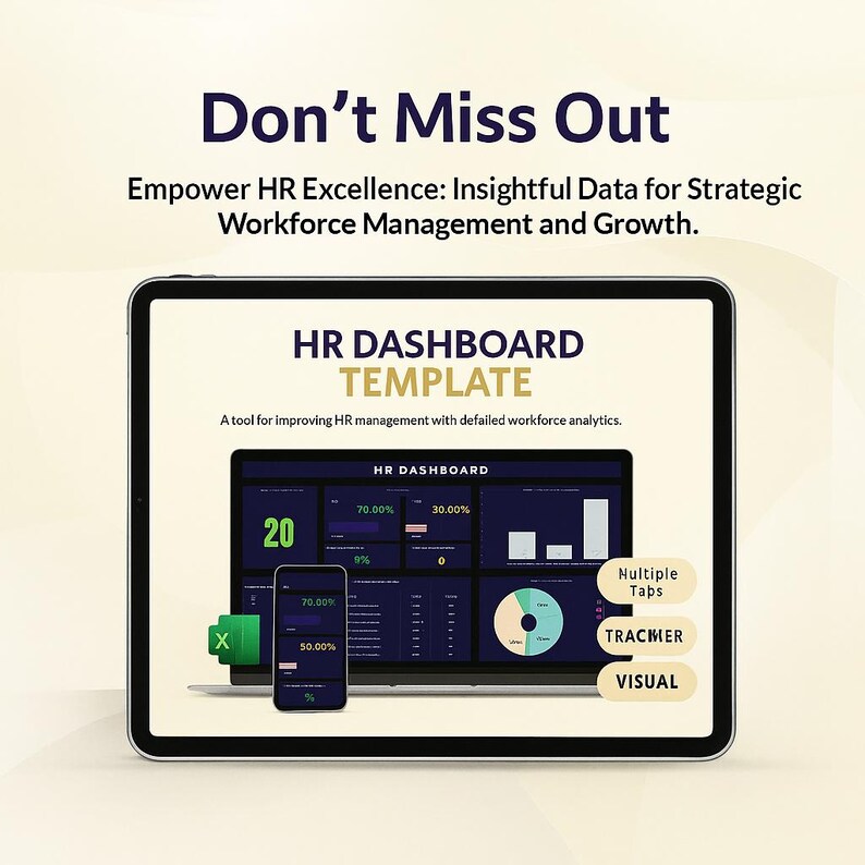 HR Dashboard Template | Human Resource Kpis, Employee Metrics ...