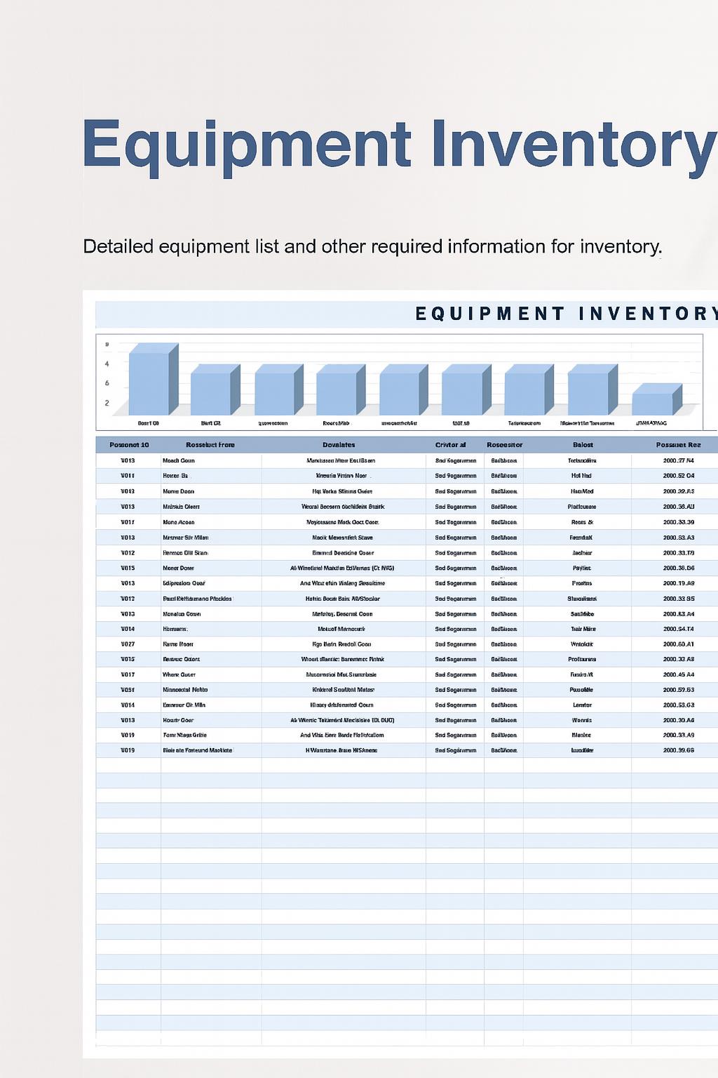 Machine Inventaire Equipment Inventory Template | Excel & Google Sheets Asset Tracker ...