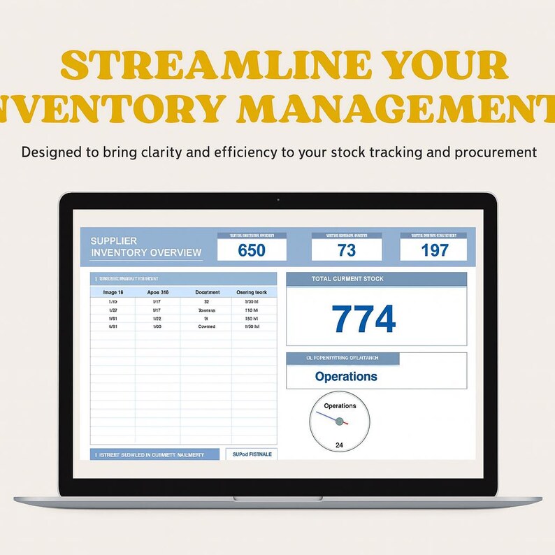 Clear Inventory Text Supplies Inventory Template | Excel & Google Sheets Stock Log ...