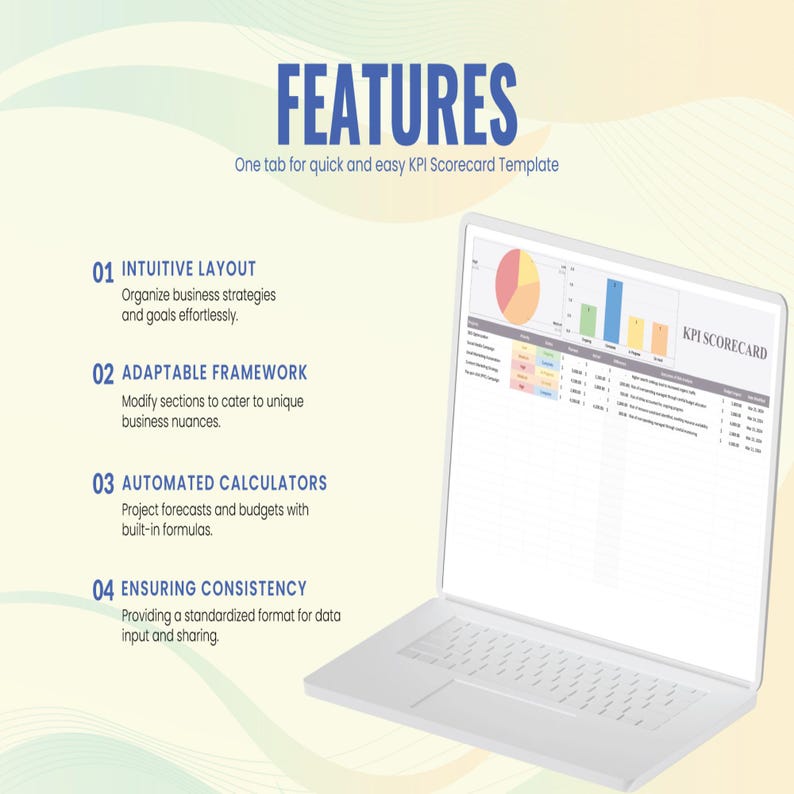 KPI Scorecard Template | Excel & Google Sheets | Business Dashboard ...