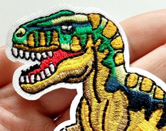 T Rex Patch Dinosaur Patch Large Dinosaur Patch Iron On For Kids