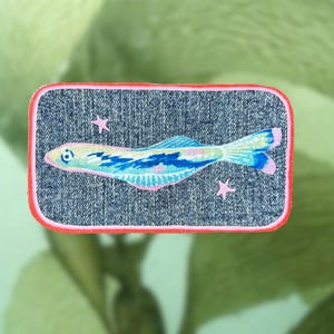 Fish Patch – Upcycled Denim Patch from Second Hand Jeans- Spynx