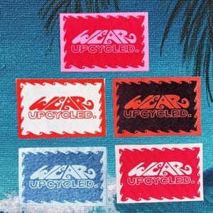 Upcycled Sew-On Patches: Reclaimed Fabric Customization (3 x 2in)