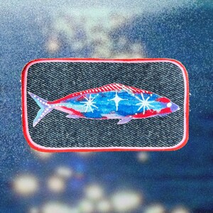 Fish Patch – Upcycled Denim Patch from Second Hand Jeans- Tina the Tuna
