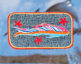 Fish Patch – Upcycled Denim Patch from Second Hand Jeans- Roxanne