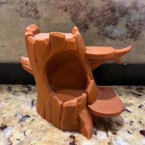 Tree Stump Hide w/Feeding Areas for Hermit Crabs (or other small creatures)