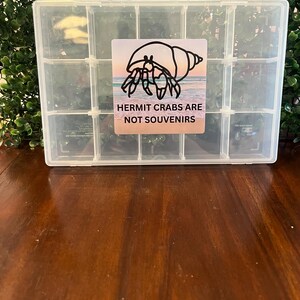Hermit Crab Food Organizer - Hermit Crabs Are Not Souvenirs