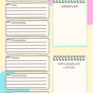 Monthly/Weekly/Daily Planner | Printable PDF | Digital Download | A4 A5 US Letter | Simple To-Do List Organizer