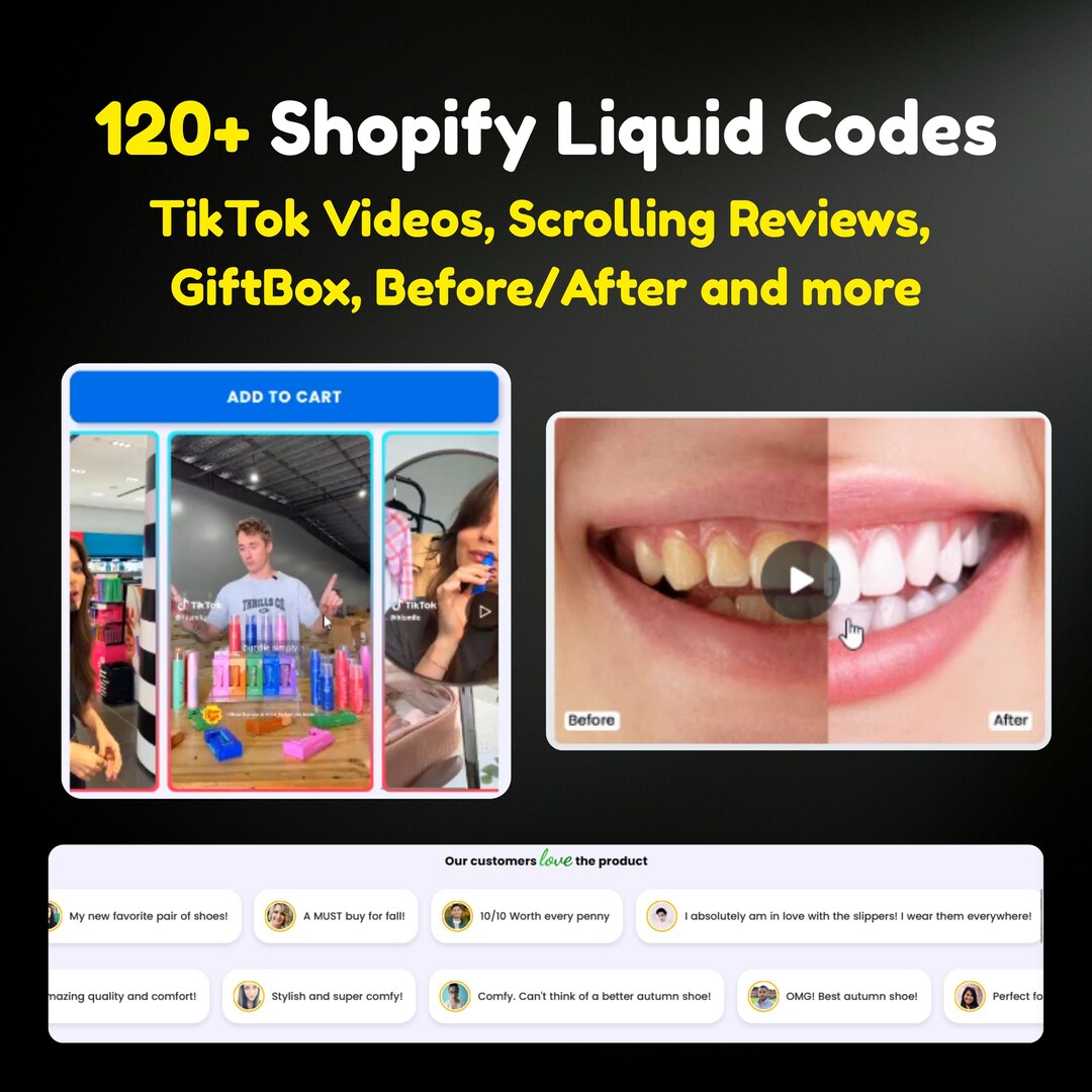 Shopify Liquidbook Premium, 120+ Customizable Shopify Liquid Codes ...