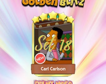 Monopoly_Go Golden Blitz Stickers - Carl Calson - 5 Star Stickers
